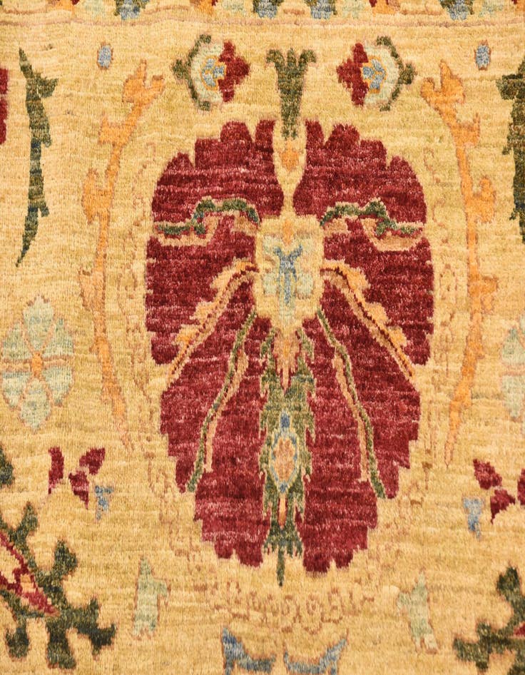 Detail image of  6' 10 x 10' 4  Hand Knotted Ariana Ziegler Oriental Rug