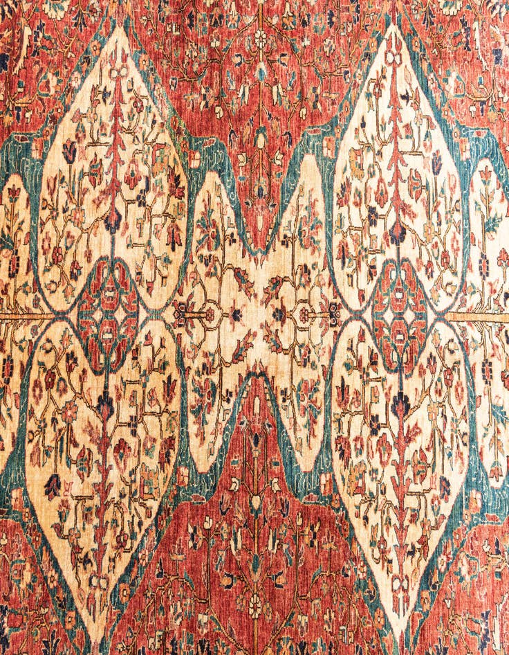 Detail image of  5' 8 x 8' 1  Hand Knotted Ariana Ziegler Oriental Rug
