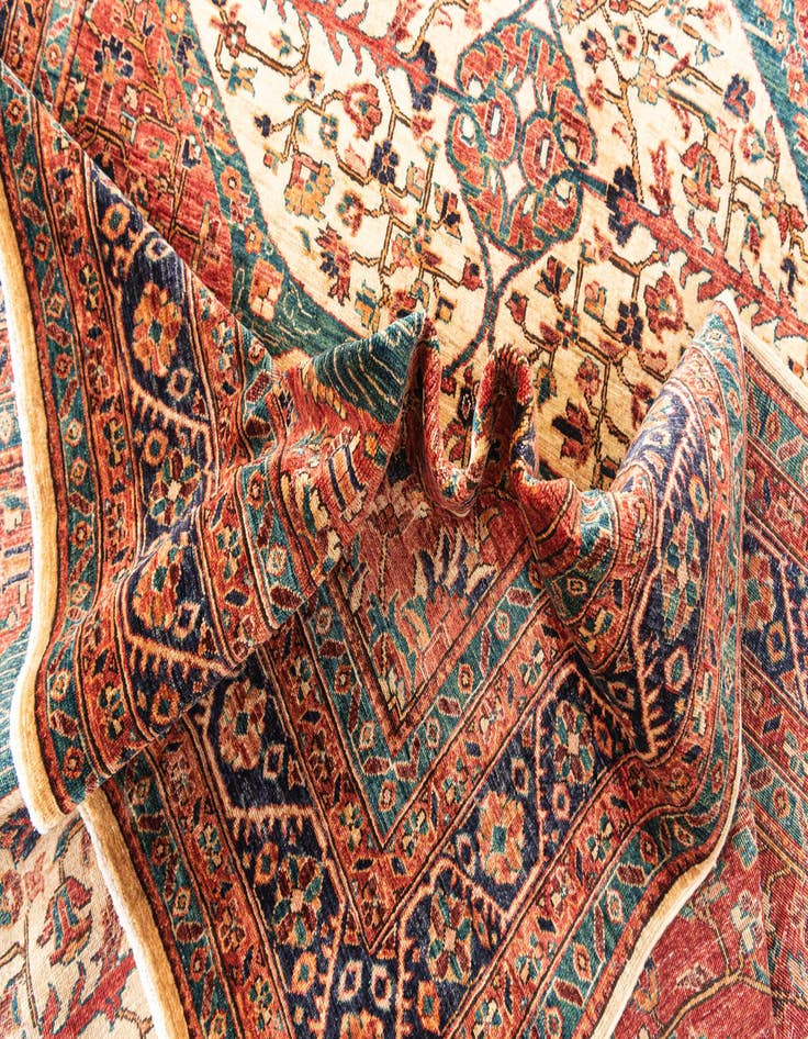 Detail image of  5' 8 x 8' 1  Hand Knotted Ariana Ziegler Oriental Rug