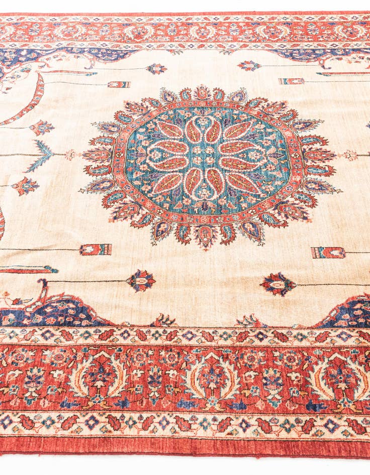 Detail image of  6' 5 x 9' 4  Hand Knotted Ariana Ziegler Oriental Rug