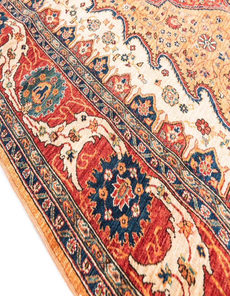 Detail image of  5' 9 x 8'  Hand Knotted Ariana Ziegler Rug