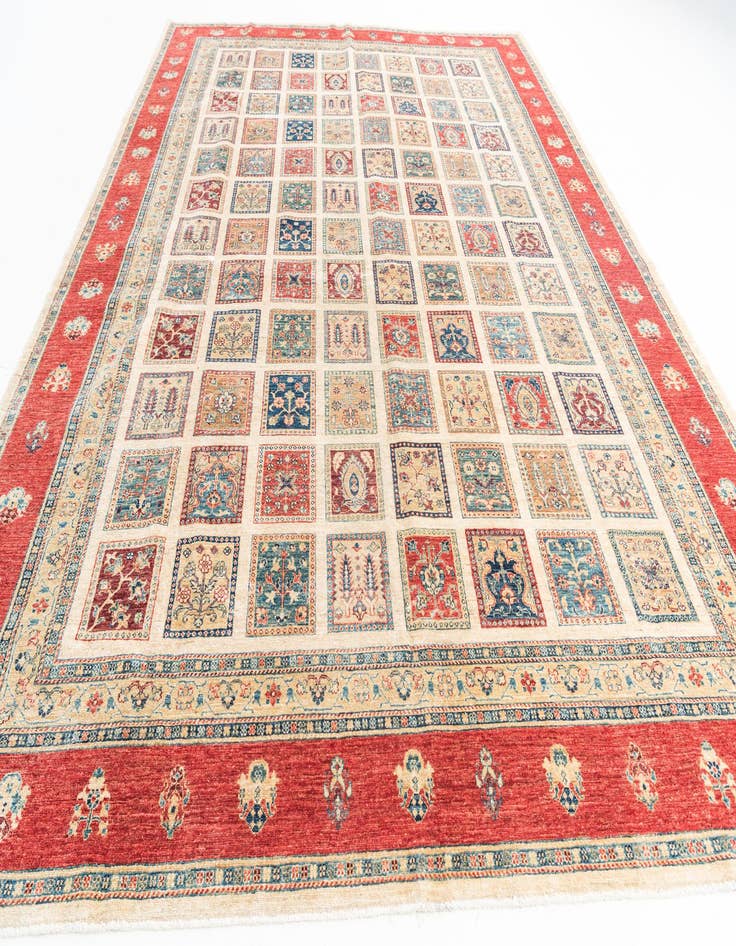 Detail image of  10' x 13' 7  Hand Knotted Ariana Ziegler Rug