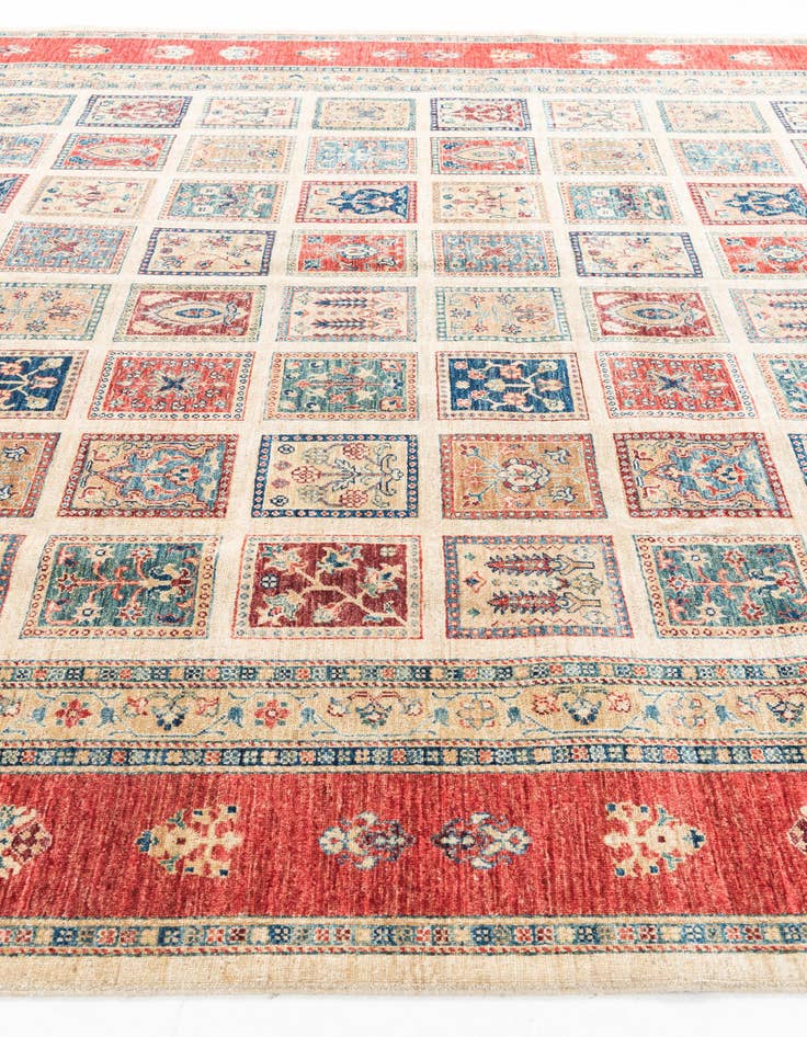 Detail image of  10' x 13' 7  Hand Knotted Ariana Ziegler Rug