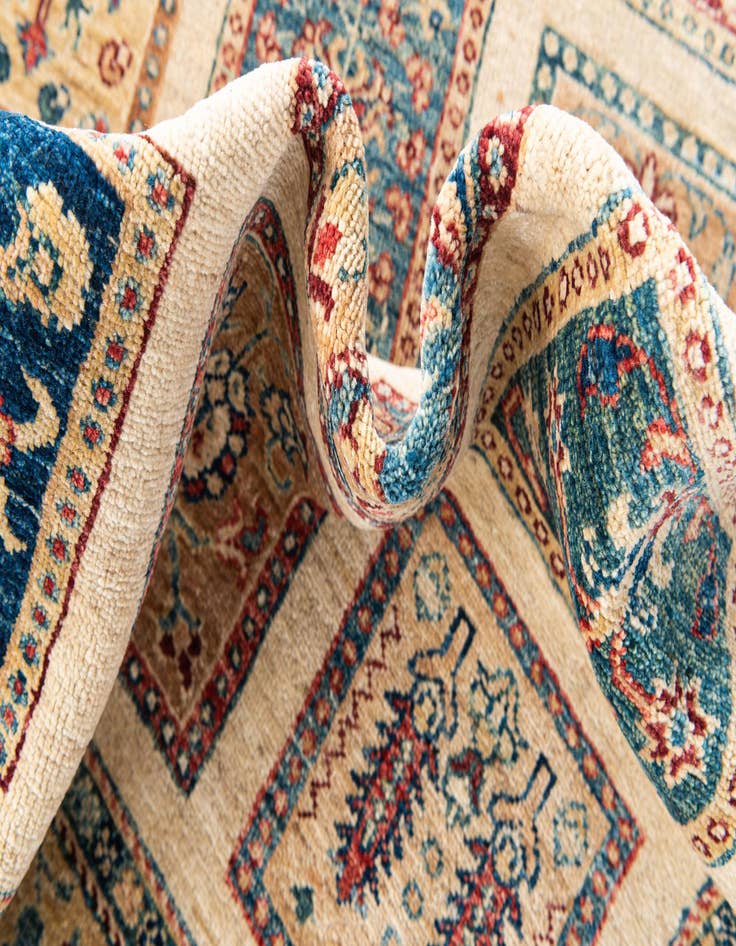 Detail image of  10' x 13' 7  Hand Knotted Ariana Ziegler Rug