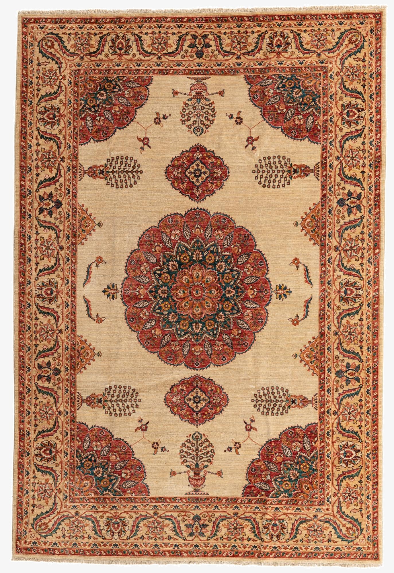  6' 8 x 9' 10  Hand Knotted Ariana Ziegler Oriental Rug