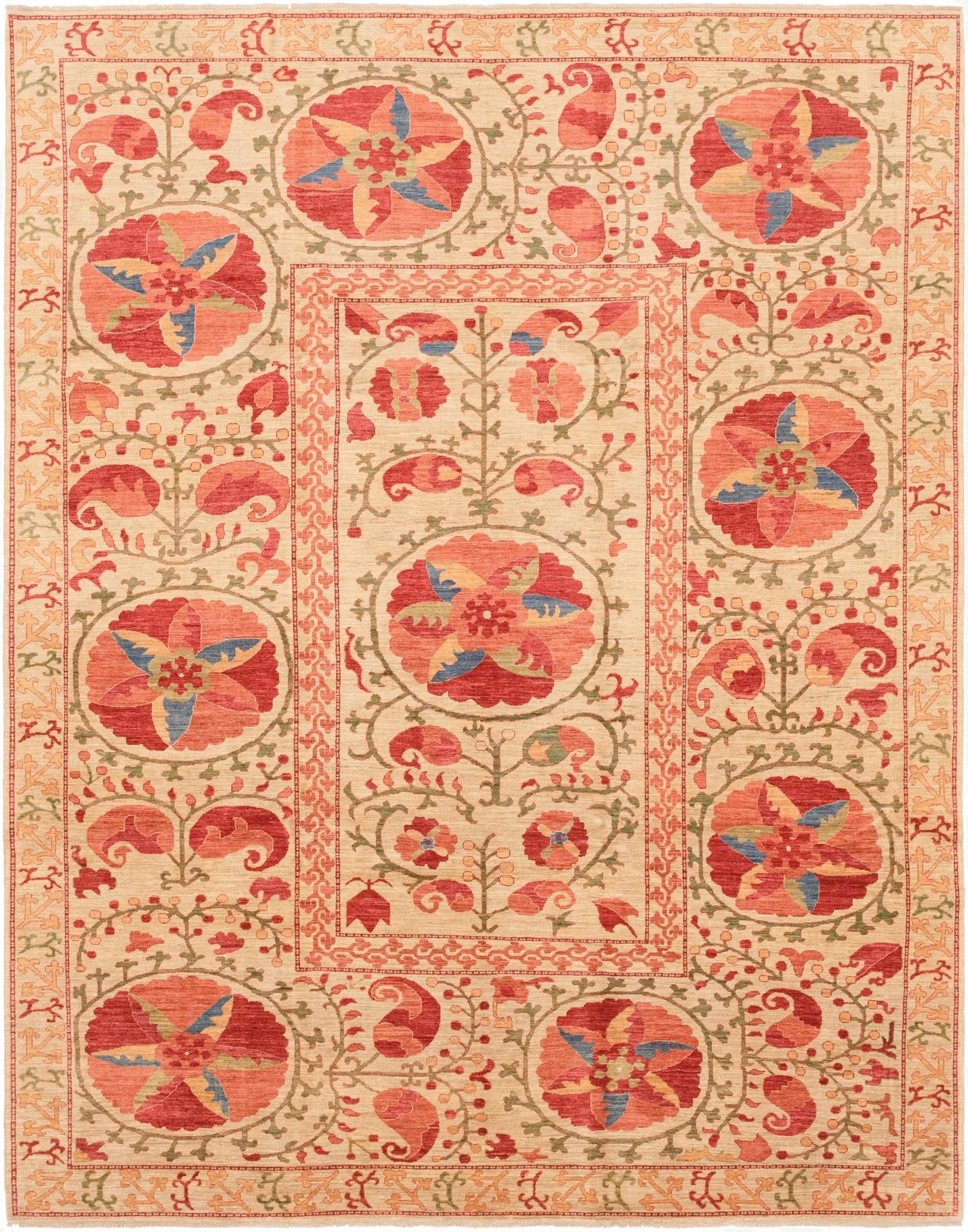  8' 4 x 10' 5  Hand Knotted Ariana Ziegler Rug