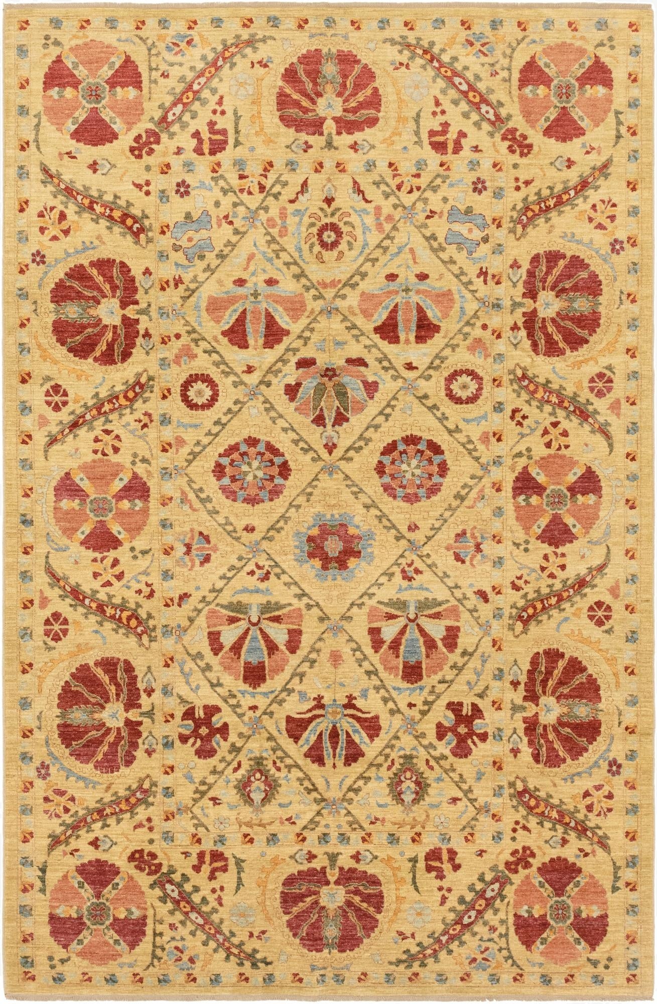  6' 10 x 10' 4  Hand Knotted Ariana Ziegler Oriental Rug