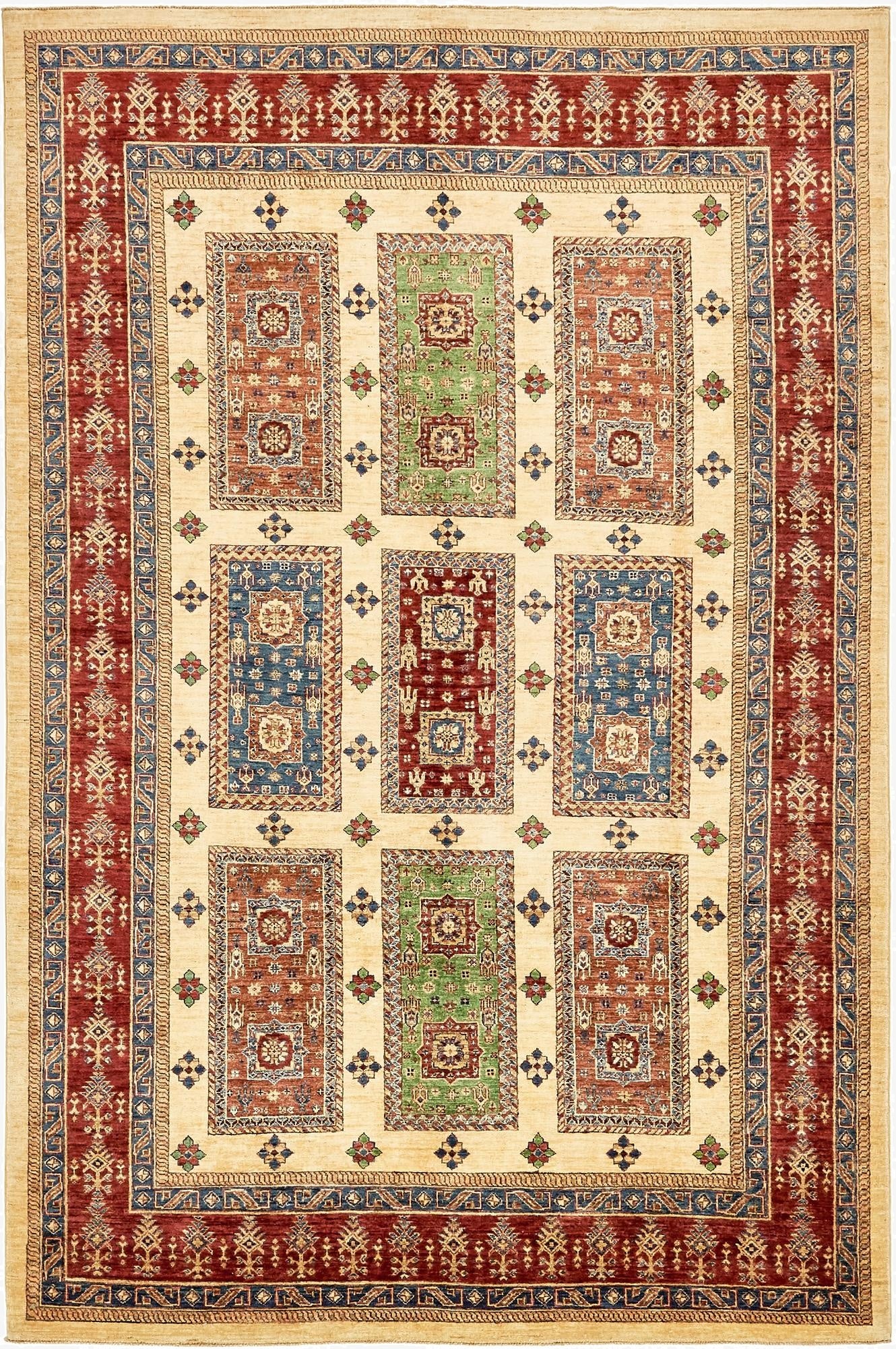  6' 7 x 10'  Hand Knotted Ariana Ziegler Rug