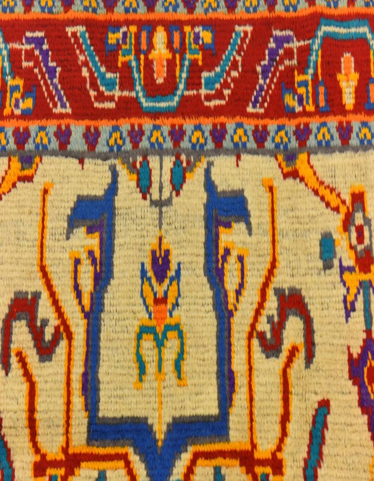 Detail image of  3' 7 x 5' 6  Hand Knotted Balouch Wool Rug