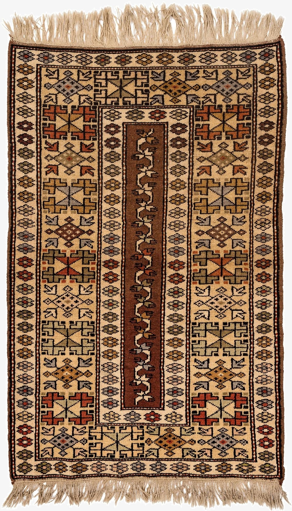  3' x 4' 8  Hand Woven Balouch Wool Rug