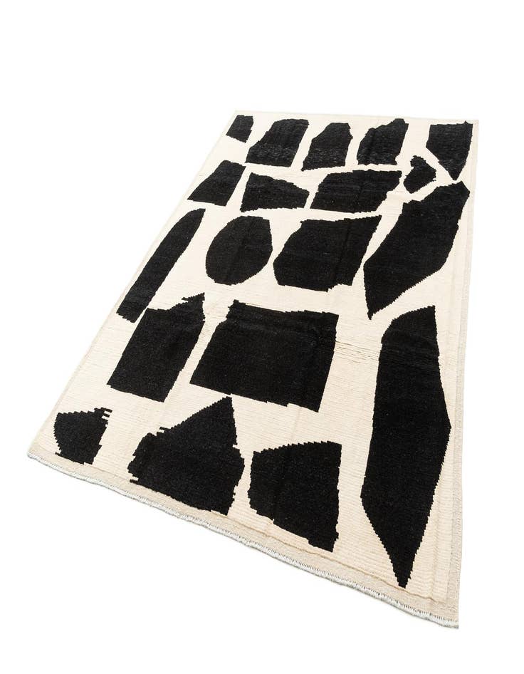 Detail image of  8' 2 x 10' 4  Hand Knotted Beni Marok Rug