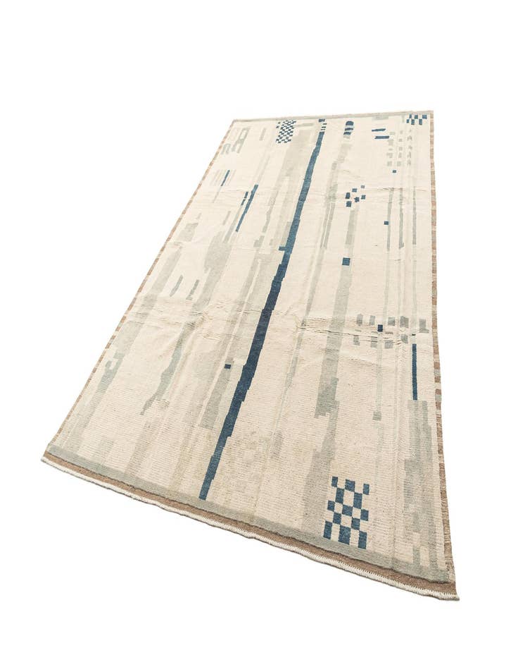 Detail image of  8' 9 x 12' 7  Hand Knotted Beni Marok Rug