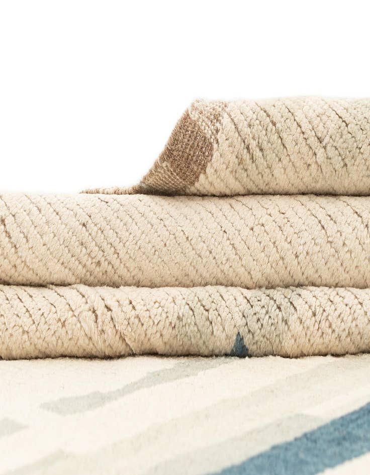 Detail image of  8' 9 x 12' 7  Hand Knotted Beni Marok Rug