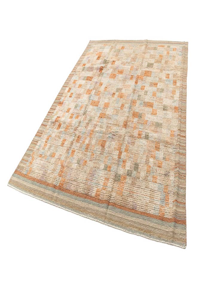 Detail image of  8' x 10'  Hand Knotted Beni Marok Rug