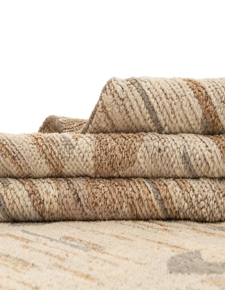 Detail image of  10' 3 x 14'  Hand Knotted Beni Marok Rug