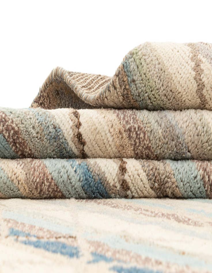 Detail image of  7' 9 x 9' 10  Hand Knotted Beni Marok Rug