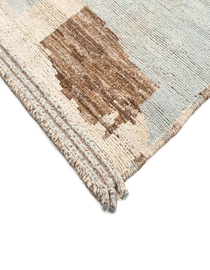 Detail image of  3' 3 x 9' 3  Hand Knotted Beni Marok Rug