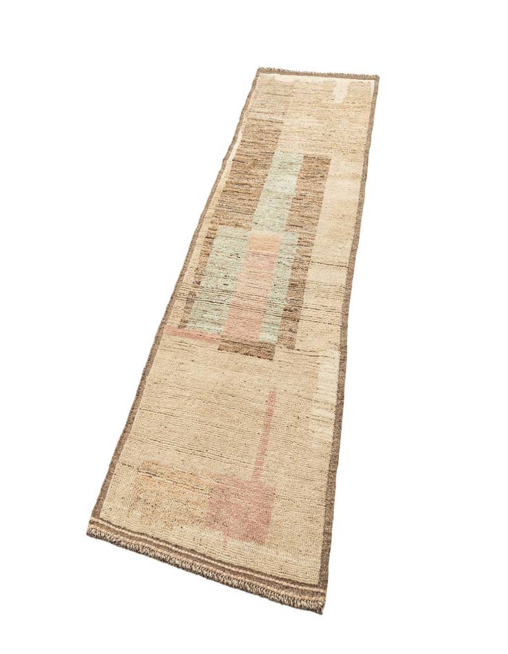 Detail image of  3' x 8' 11  Hand Knotted Beni Marok Rug