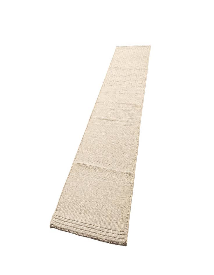 Detail image of  3' 1 x 12' 4  Hand Knotted Beni Marok Rug