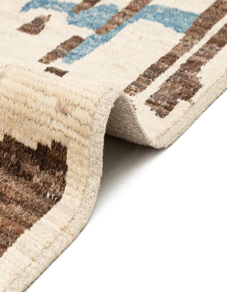 Detail image of  10' 2 x 14' 1  Hand Knotted Beni Marok Rug