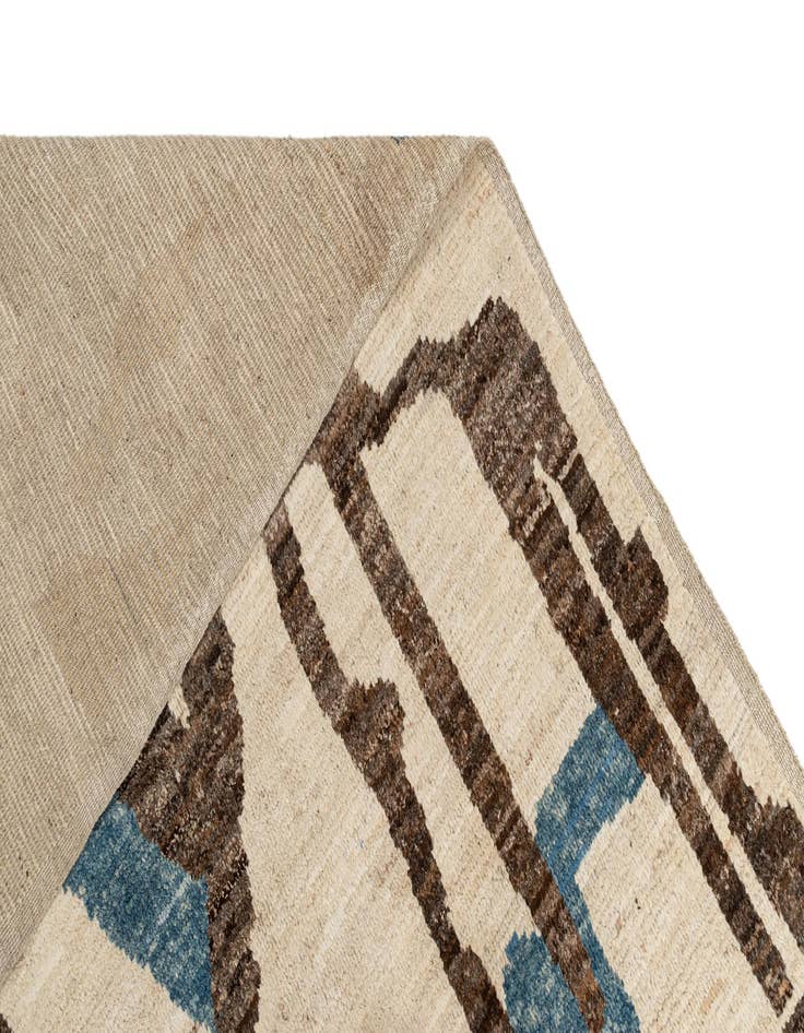 Detail image of  10' 2 x 14' 1  Hand Knotted Beni Marok Rug