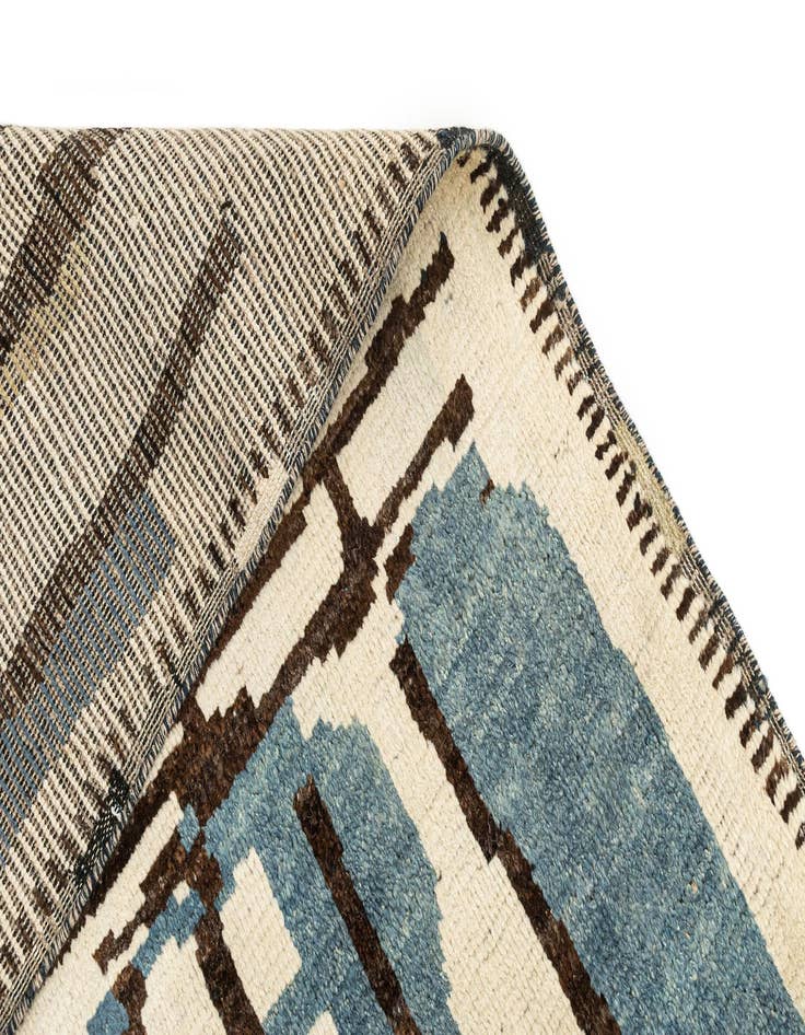 Detail image of  8' 1 x 10' 4  Hand Knotted Beni Marok Rug