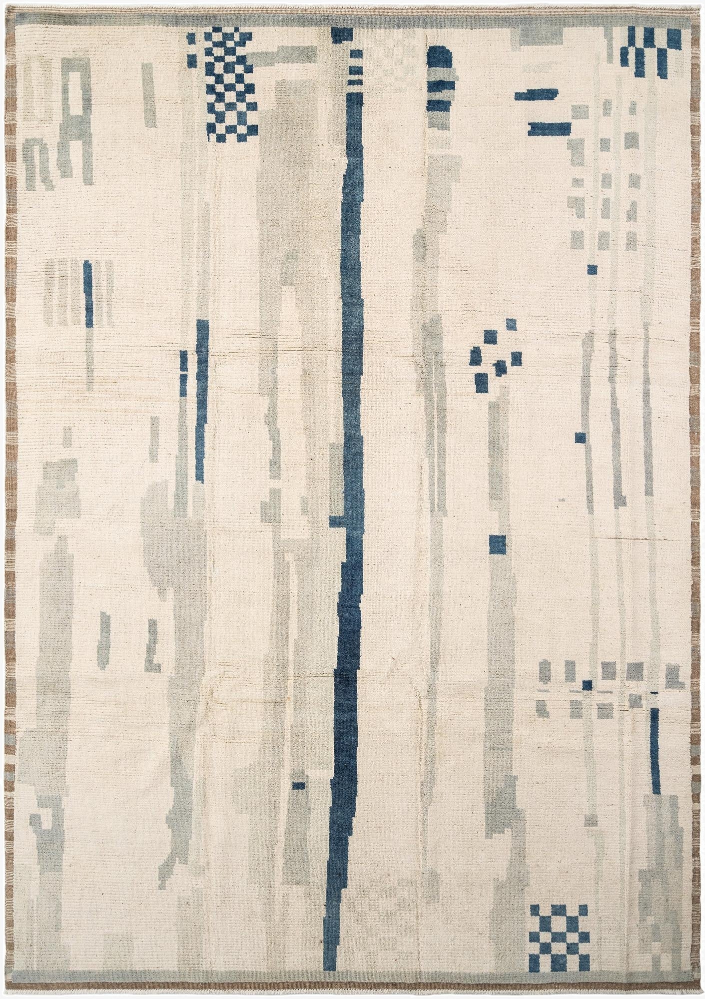  8' 9 x 12' 7  Hand Knotted Beni Marok Rug