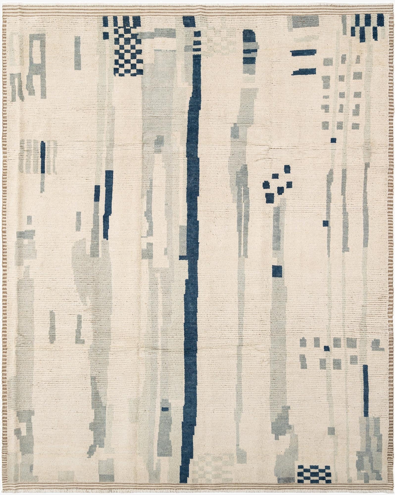  8' 2 x 10'  Hand Knotted Beni Marok Rug