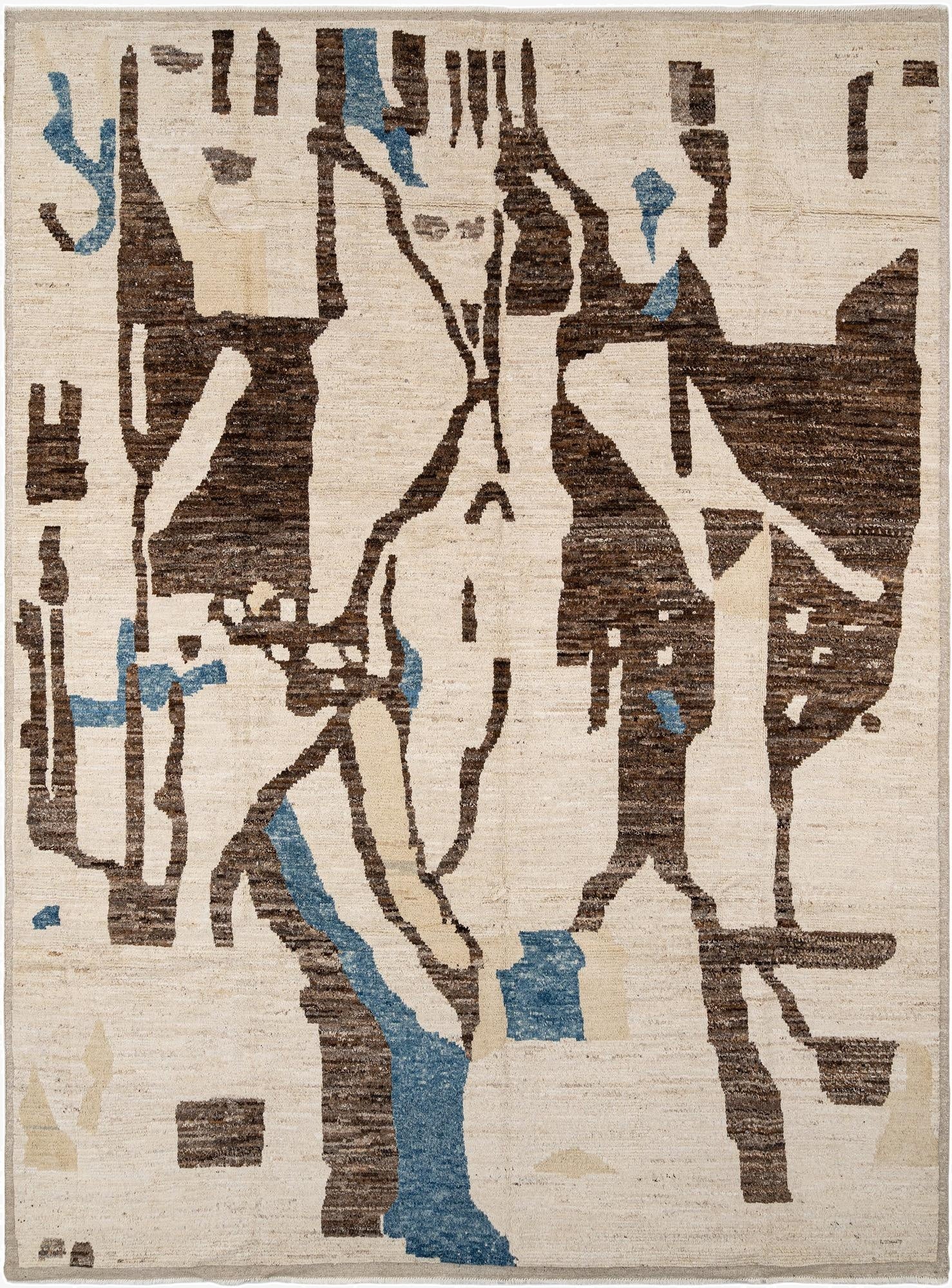  10' 2 x 14' 1  Hand Knotted Beni Marok Rug