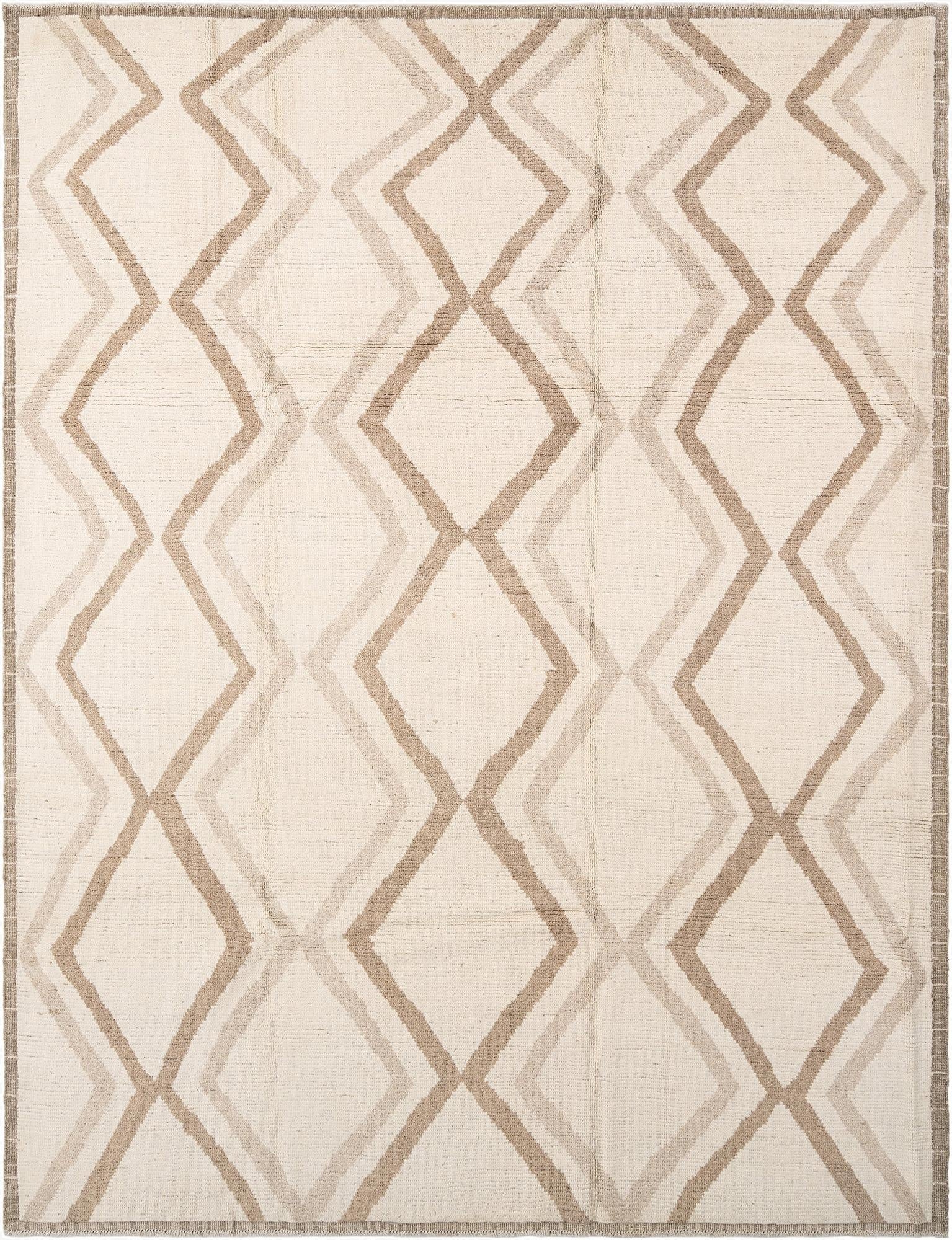  8' 2 x 10' 4  Hand Knotted Beni Marok Rug