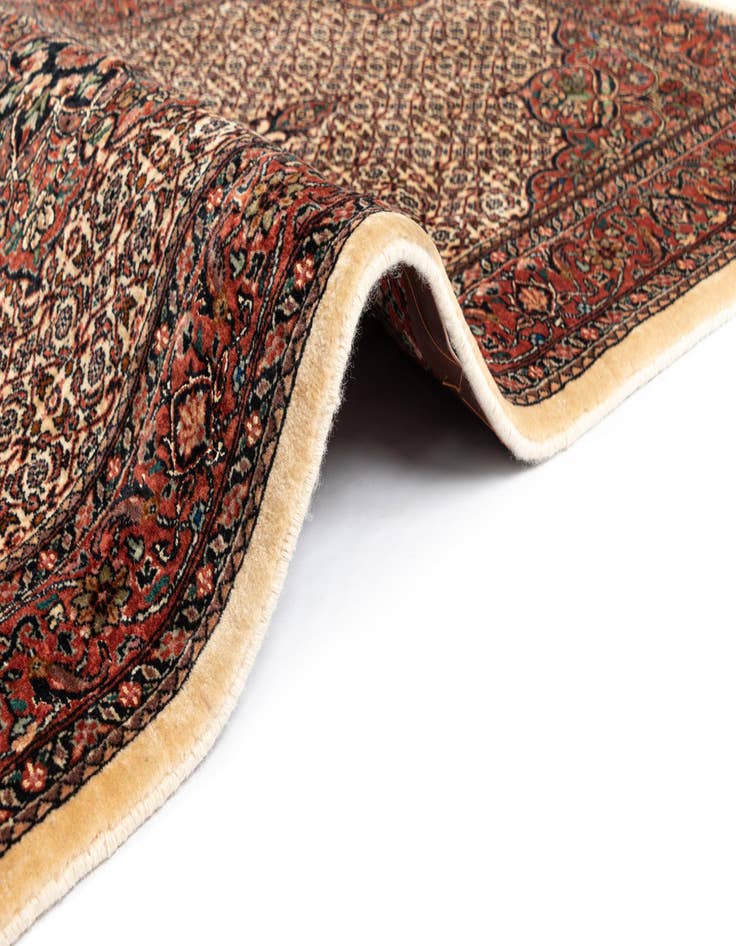 Detail image of  3' 2 x 5' 5 Bidjar With Silk Rug