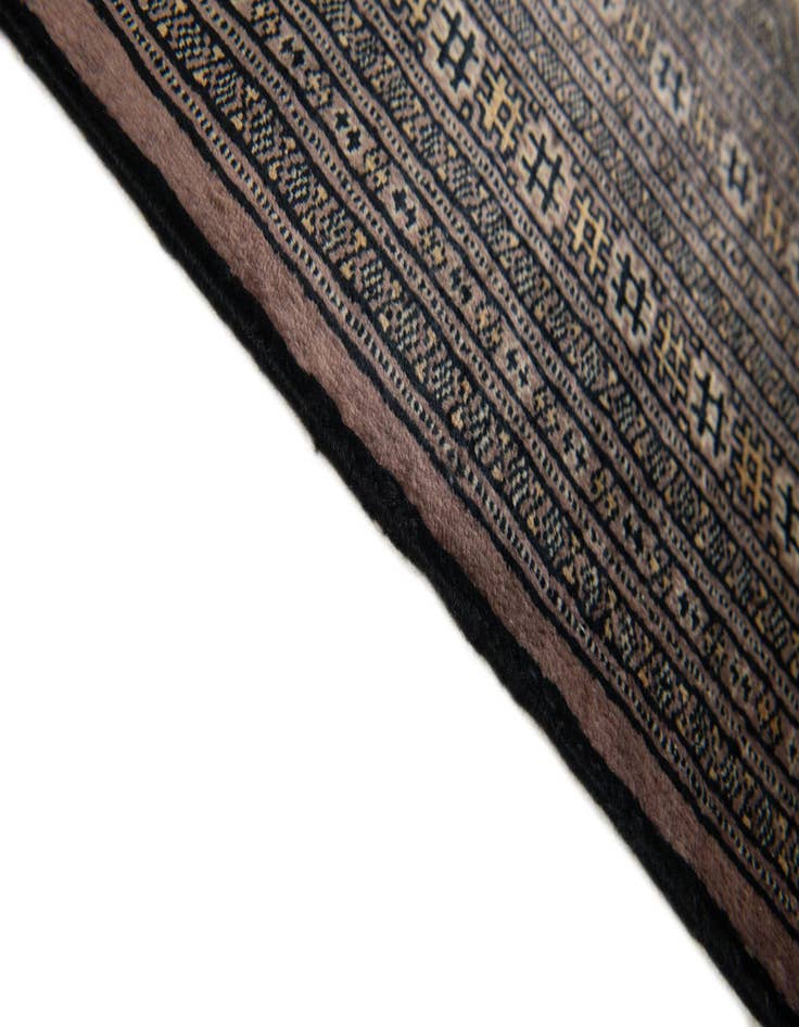 Detail image of  6' 4 x 8' 4  Hand Knotted Bokhara Oriental Wool Rug