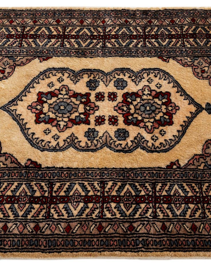 Detail image of  2' 6 x 4'  Hand Knotted Bokhara Oriental Wool Rug
