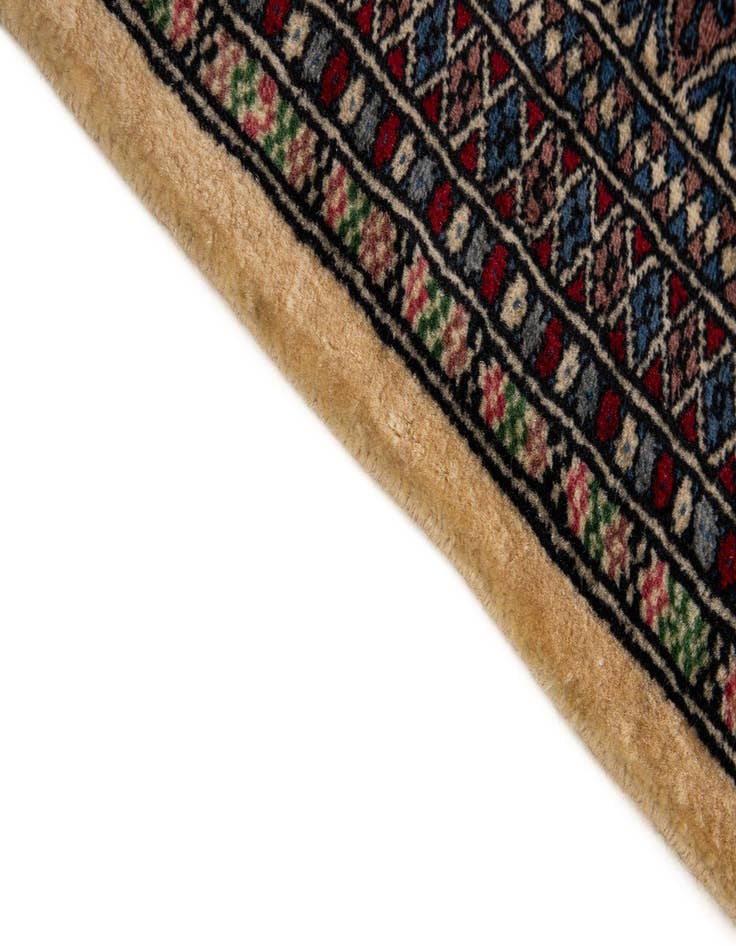 Detail image of  4' 3 x 6' 1  Hand Knotted Bokhara Oriental Wool Rug