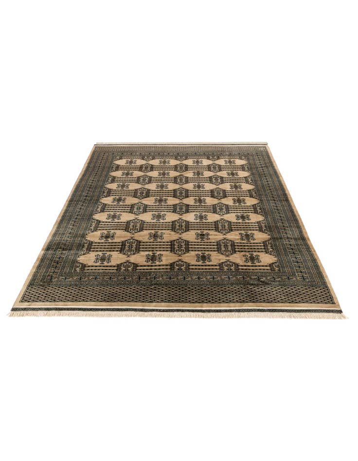 Detail image of  7' 4 x 9' 9  Hand Knotted Bokhara Oriental Wool Rug