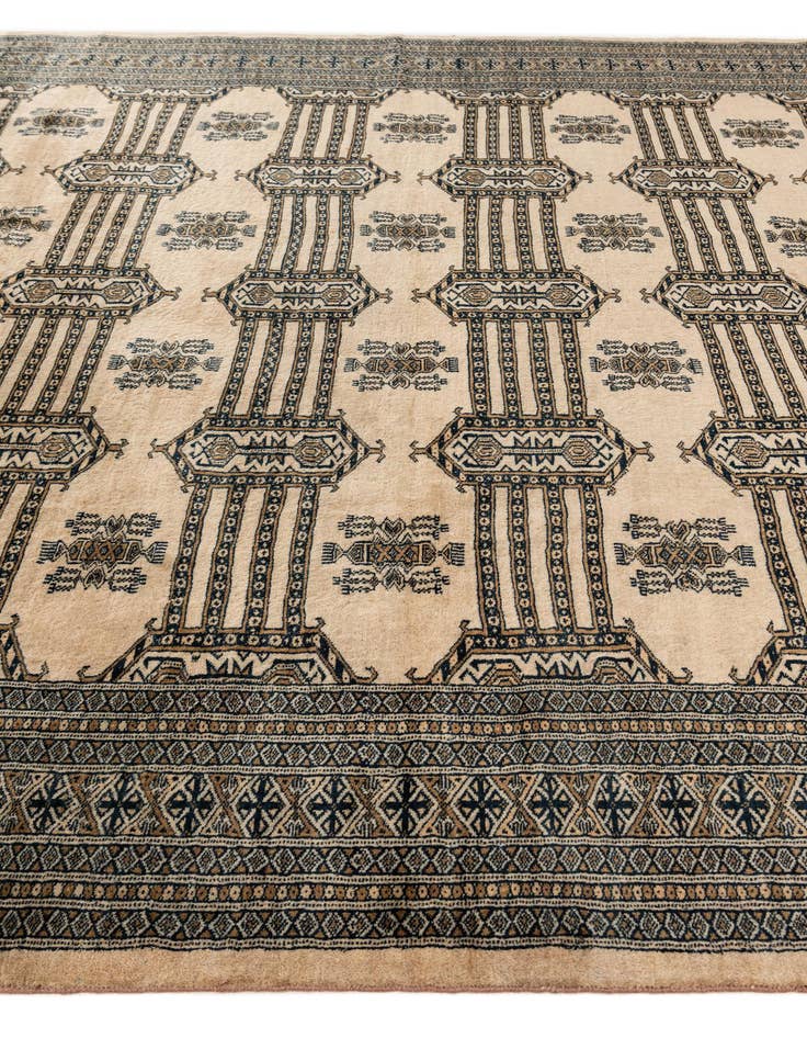 Detail image of  7' 4 x 9' 9  Hand Knotted Bokhara Oriental Wool Rug