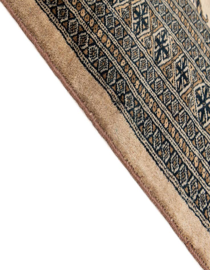 Detail image of  7' 4 x 9' 9  Hand Knotted Bokhara Oriental Wool Rug