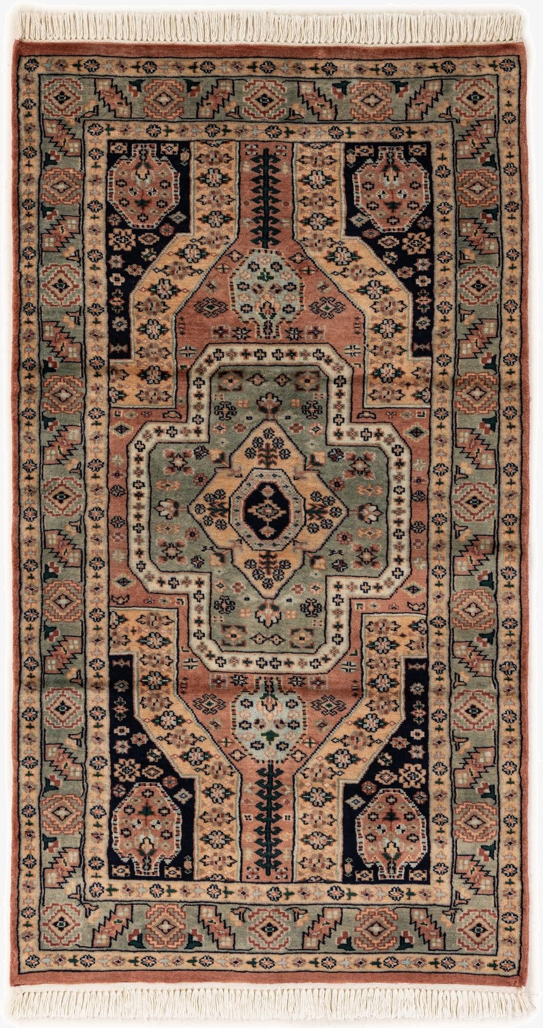  3' 2 x 5' 11  Hand Knotted Bokhara Rug