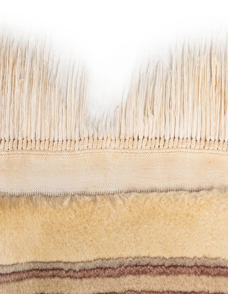 Detail image of  8' 7 x 11' 8  Hand Knotted Carved Pekin Wool Rug