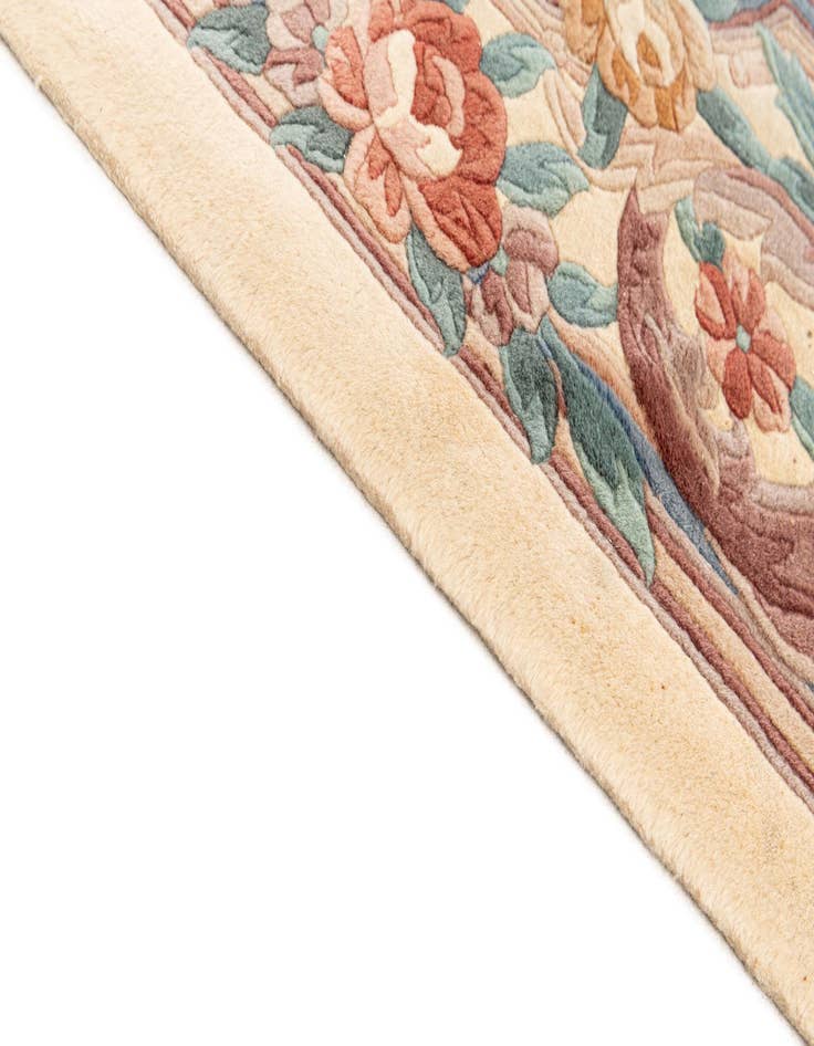 Detail image of  8' 7 x 11' 8  Hand Knotted Carved Pekin Wool Rug