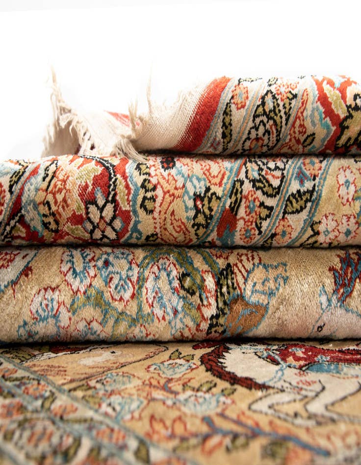 Detail image of  3' 6 x 5' 1 China Silk Rug