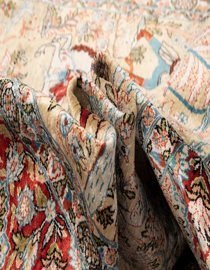 Detail image of  3' 6 x 5' 1 China Silk Rug