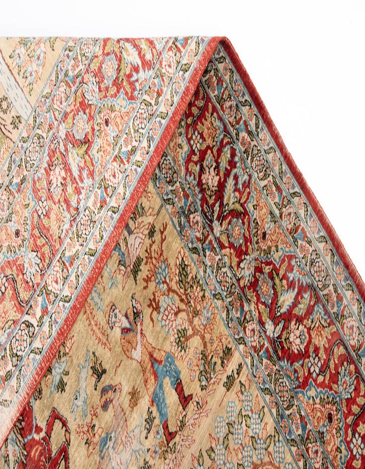 Detail image of  3' 6 x 5' 1 China Silk Rug