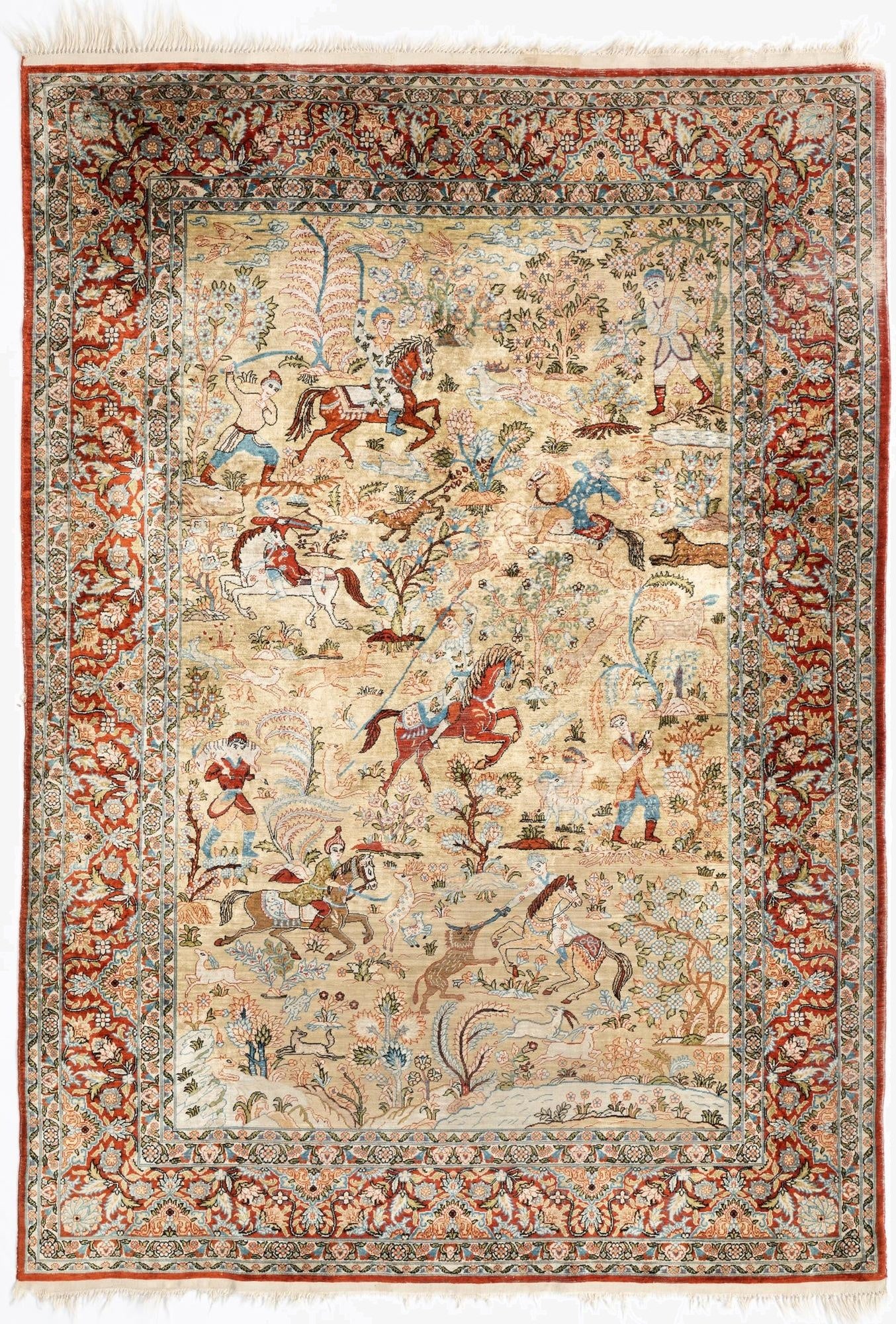  3' 6 x 5' 1 China Silk Rug