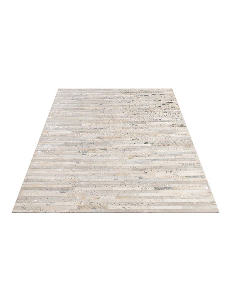 Detail image of  5' 2 x 7' 11 Cowhide - Patchwork Rug