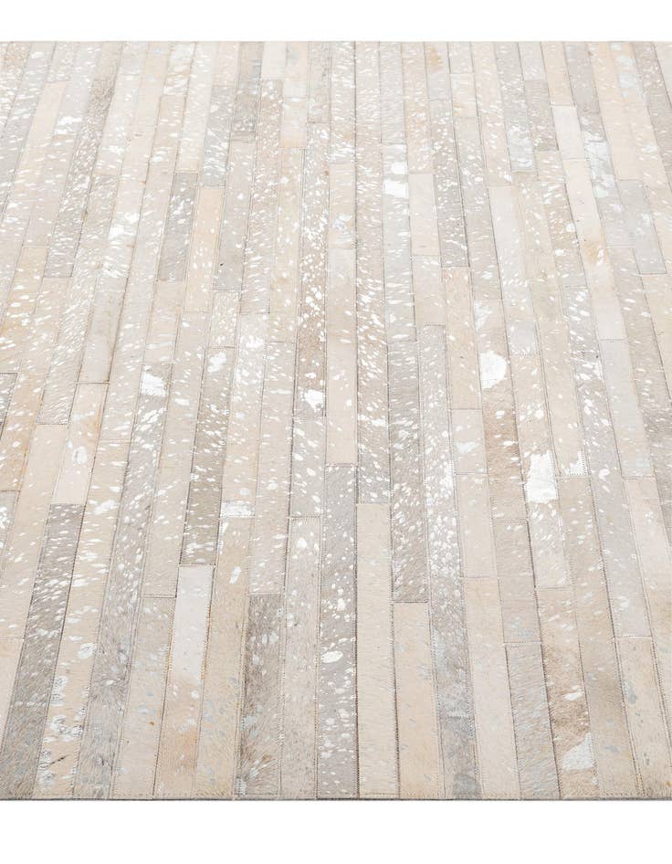 Detail image of  5' 2 x 7' 11 Cowhide - Patchwork Rug