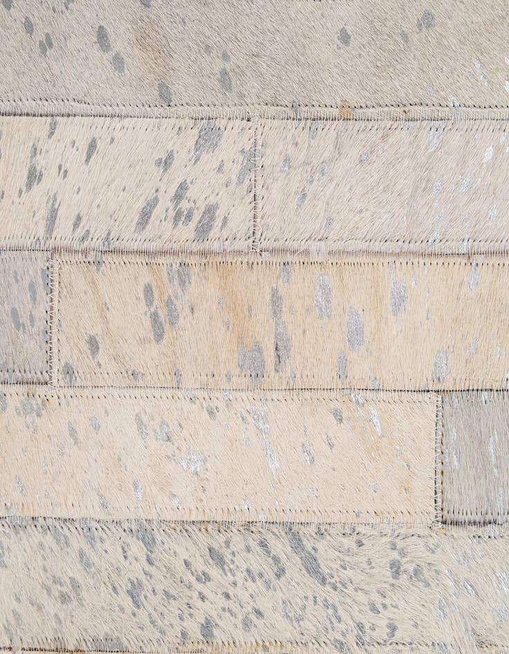 Detail image of  5' 2 x 7' 11 Cowhide - Patchwork Rug