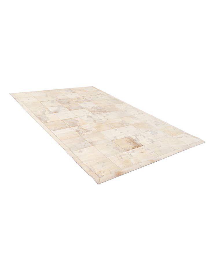 Detail image of  5' 2 x 7' 11 Cowhide - Patchwork Rug