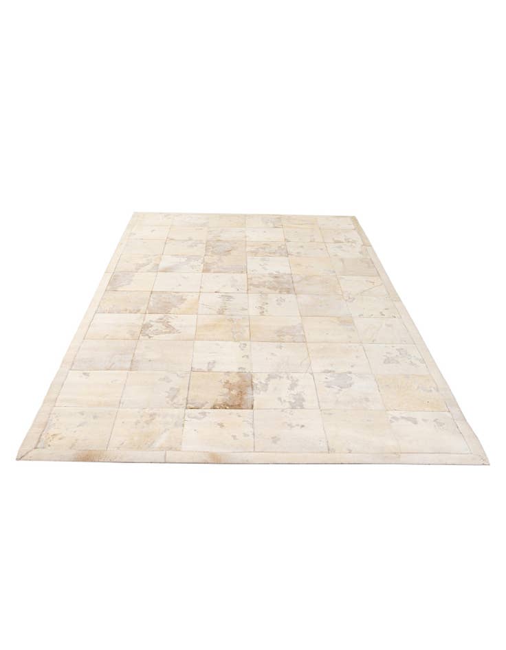 Detail image of  5' 2 x 7' 11 Cowhide - Patchwork Rug