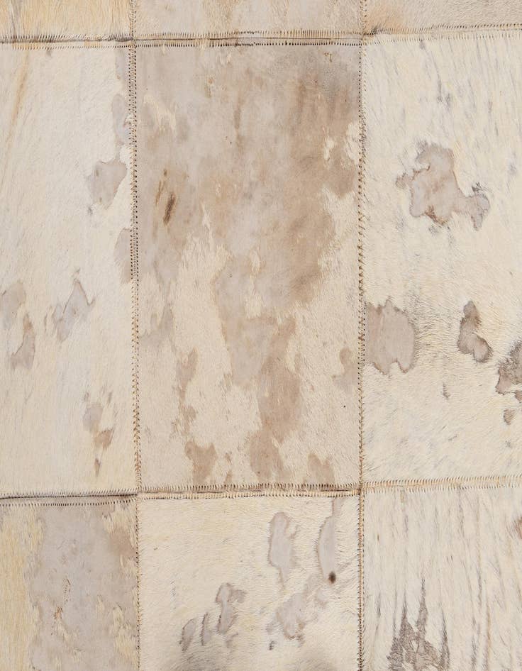 Detail image of  5' 2 x 7' 11 Cowhide - Patchwork Rug